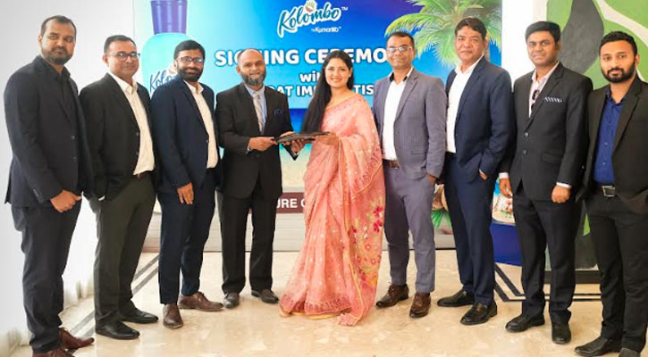 নারিকেল তেল এর নতুন ব্র্যান্ড কলোম্বো’র সাথে যুক্ত হলেন নুসরাত ইমরোজ তিশা