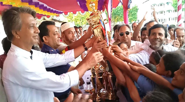কটিয়াদীতে বঙ্গবন্ধু ও বঙ্গমাতা গোল্ডকাপ ফুটবল টুর্নামেন্টের ফাইনাল