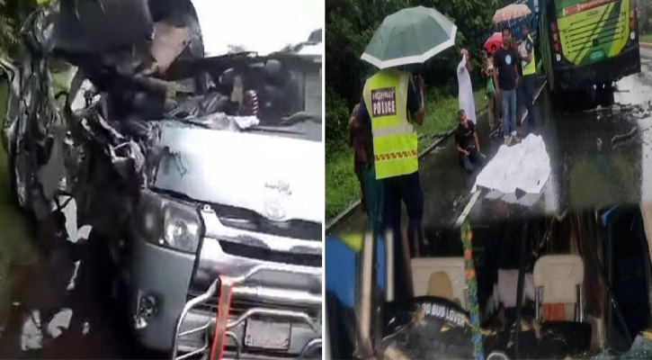 প্রবাসীকে আনতে গিয়ে সড়কে প্রাণ গেল ফরিদপুরের ২ জনের