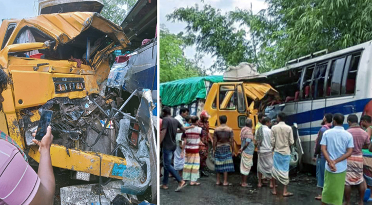 পাবনায় বাস-ট্রাক সংঘর্ষে নিহত ৩