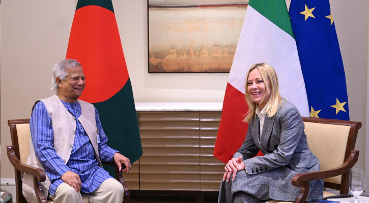 নিউইয়র্কে প্রধান উপদেষ্টার সঙ্গে ইতালির প্রধানমন্ত্রীর বৈঠক