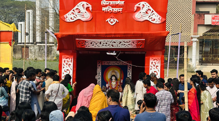 ইবিতে স্বরস্বতী পূজা উদযাপন