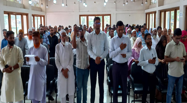 নকলায় জুলাই পুনর্জাগরণের সমাজ গঠনে লাখো কণ্ঠে শপথ পাঠ