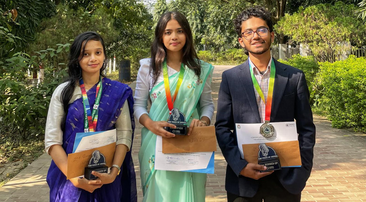 জাককাবইবি ক্যারিয়ার ক্লাবের পাবলিক স্পিকিং প্রতিযোগীতায় সেরা তিনে আশকা, মুকিত, তাবাসসুম