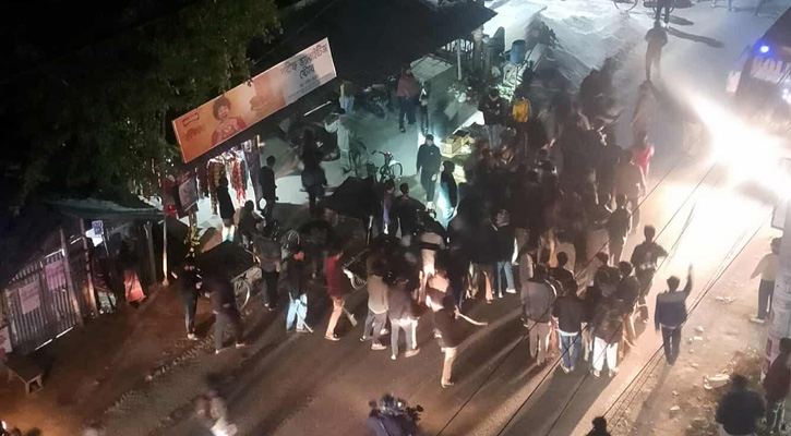 এলাকাবাসীর সাথে যবিপ্রবি শিক্ষার্থীদের ধাওয়া পাল্টা ধাওয়া; দফায় দফায় সংঘর্ষ