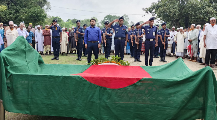ফরিদপুরে বীর মুক্তিযোদ্ধার মৃত্যু, রাষ্ট্রীয় মর্যাদায় দাফন