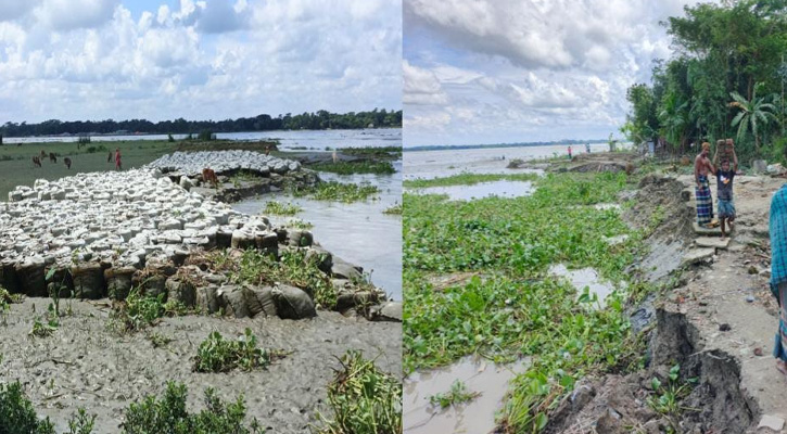 দুমকীতে পায়রা নদীর ছোবলে সর্বনাশ, মানচিত্র থেকে হারিয়ে যাচ্ছে বাহেরচর