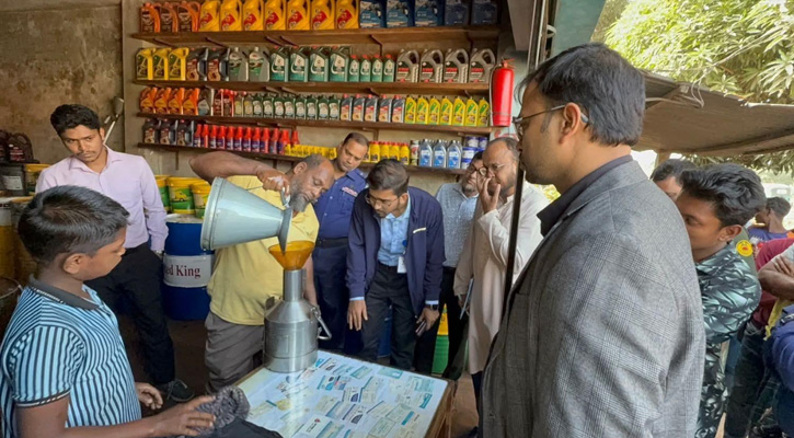 সরাইলে ওজনে কম দেওয়ায় দুই পেট্রোল পাম্পকে ১ লাখ ৫০ হাজার টাকা জরিমানা