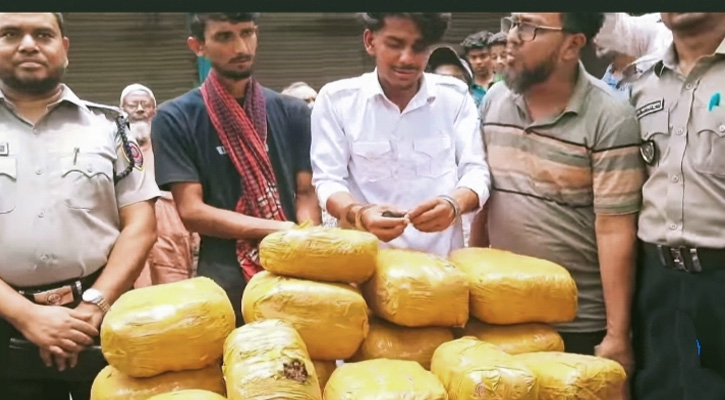 নান্দাইলে ২২ কেজি গাঁজাসহ দুই মাদক কারবারি আটক