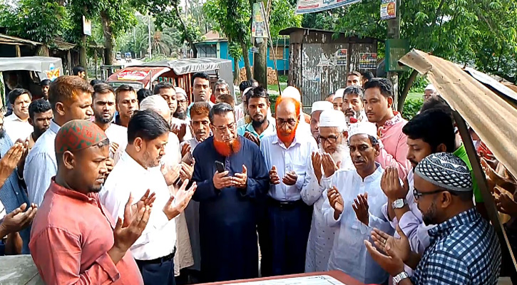 শেরপুরে শাহ কামাল (র)মাজারের ঈদগাহ মাঠ ও মসজিদ সংস্কারের ভিত্তি স্থাপন ও মতবিনিময় সভা