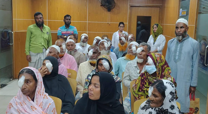 ভৈরবে জামায়াতের উদ্যোগে ২৩ জনের বিনামূল্যে চোখের ছানি অপারেশন
