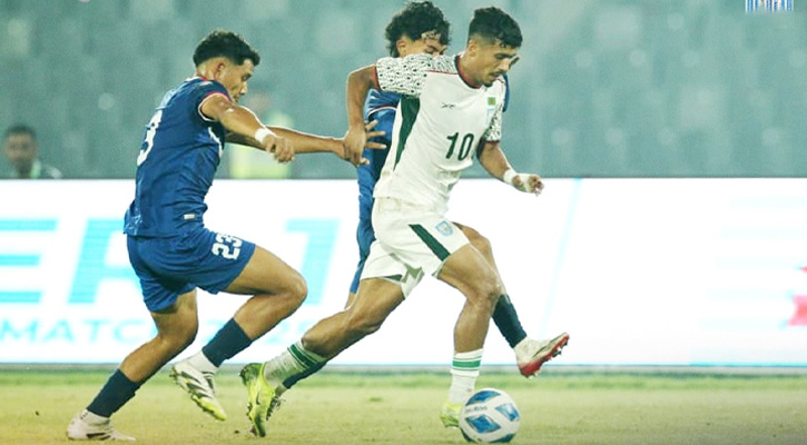 হামজার জোড়া গোলে লিড নিয়েও ড্র বাংলাদেশের