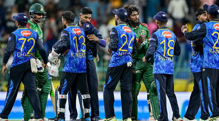 ব্যাটিং বিপর্যয়ে সিরিজ নির্ধারণী ম্যাচে বড় হার বাংলাদেশের