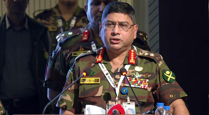 মানবিক গুণ  ও শৃঙ্খলা ছাড়া দেশের উন্নতি সম্ভব না: সেনাপ্রধান