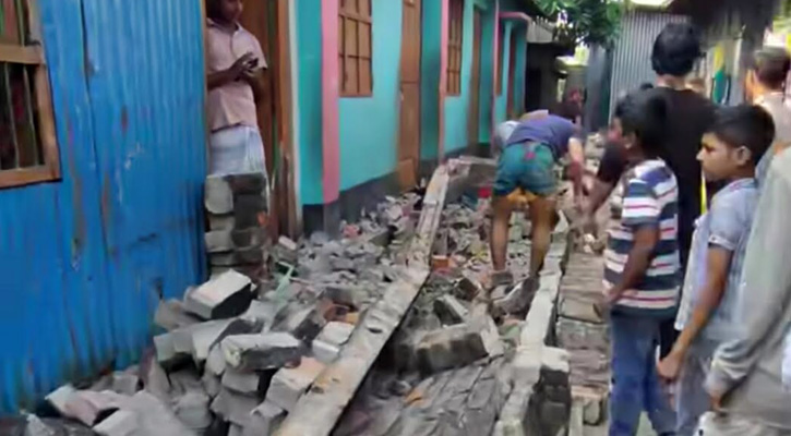 রূপগঞ্জে ভূমিকম্পে দেয়াল ধসে নবজাতকের মৃত্যু, আহত দুই