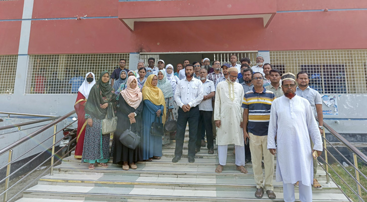 ঢাকায় শিক্ষক নিগ্রহের প্রতিবাদে ভাঙ্গুড়ায় কর্মবিরতি