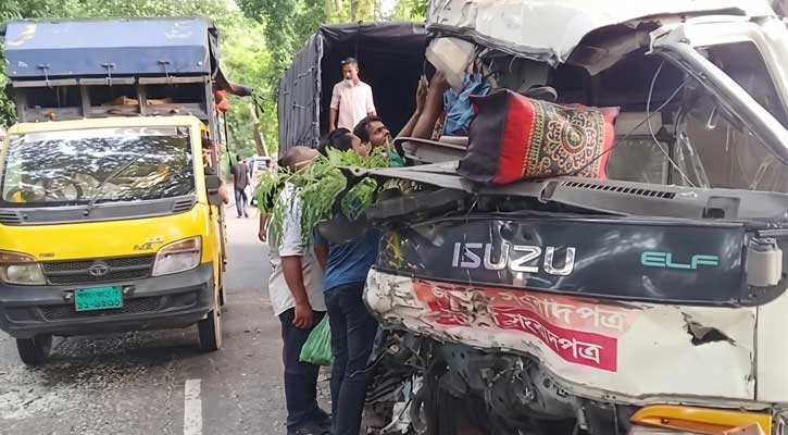 মাদারীপুরে ট্রাক-মিনি ট্রাকের মুখোমুখি সংঘর্ষে নিহত ১, আহত ৪