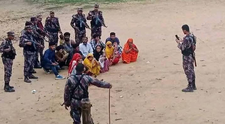 মাটিরাঙার তাইন্দং সীমান্ত দিয়ে ১৯ জনকে পুশইন করেছে বিএসএফ
