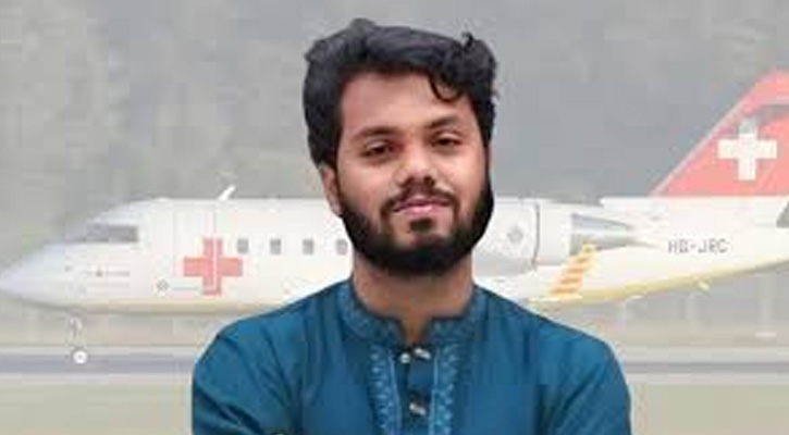 হাদিকে সিঙ্গাপুর নিতে ঢাকায় পৌঁছেছে এয়ার অ্যাম্বুলেন্স