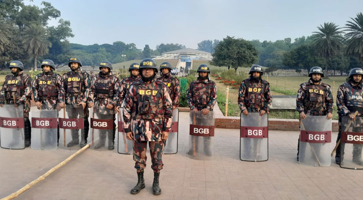 বেগম জিয়ার জানাজা ও দাফন ঘিরে ২৭ প্লাটুন বিজিবি মোতায়েন
