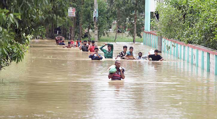 চার বিভাগে আকস্মিক বন্যার আশঙ্কা