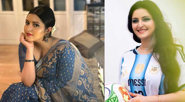 ‘আর্জেন্টিনা চ্যাম্পিয়ন হলে আবার বিয়ে করব’—পরীমণি