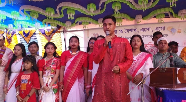 মধ্যনগরে বর্ণাঢ্য আয়োজনে পহেলা বৈশাখ উদযাপন