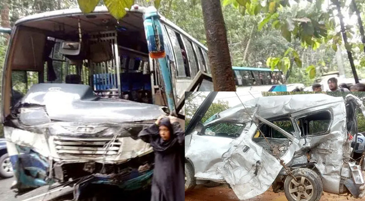 কক্সবাজারে বাস-মাইক্রোবাস সংঘর্ষে এক পরিবারের নিহত ৫