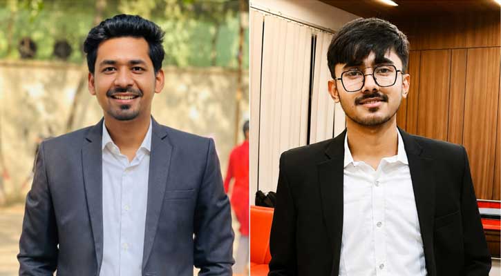 জবিস্থ রাজশাহী জেলা ছাত্রকল্যাণ পরিষদের সভাপতি ফয়সাল, সম্পাদক রূপ