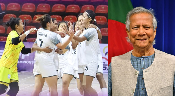 সাফ জয়ী নারী ফুটসাল দলকে প্রধান উপদেষ্টার  অভিনন্দন