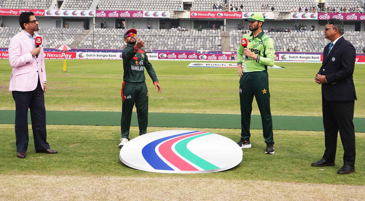 পাকিস্তানের বিপক্ষে টস জিতে ফিল্ডিংয়ে বাংলাদেশ