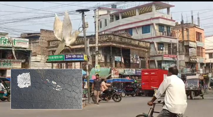 চুয়াডাঙ্গায় ৩৮.৫° তাপমাত্রা, গলতে শুরু করেছে সড়কের পিচ