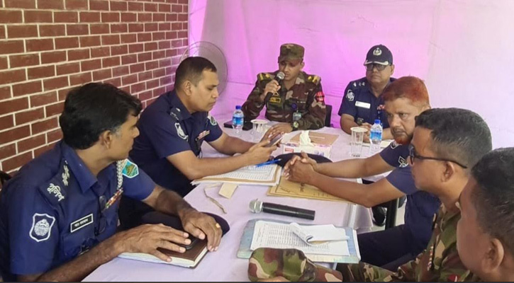 নিয়ামতপুরে সেনা ক্যাম্পের উদ্যোগে দুর্গাপূজা উপলক্ষে সমন্বয় সভা