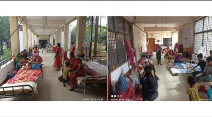 চাঁদপুরে ২৫০ শয্যার সরকারি হাসপাতালে ৫ শতাধিক রোগী, বারান্দা-করিডোর ও ফ্লোরে চলছে চিকিৎসা