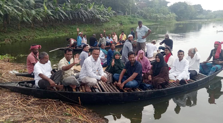 বলুহর বাওড় পরিদর্শন করলেন বাংলাদেশ নদী পরিব্রাজক দল, কোটচাঁদপুর শাখার নেতৃবৃন্দ