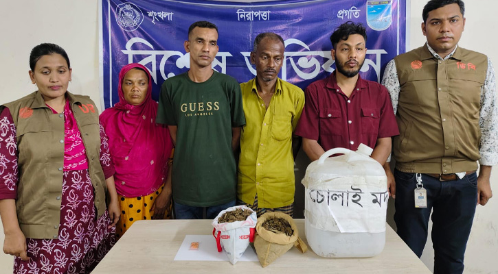 আশুলিয়ায় পৃথক অভিযানে মাদকসহ গ্রেপ্তার ৪