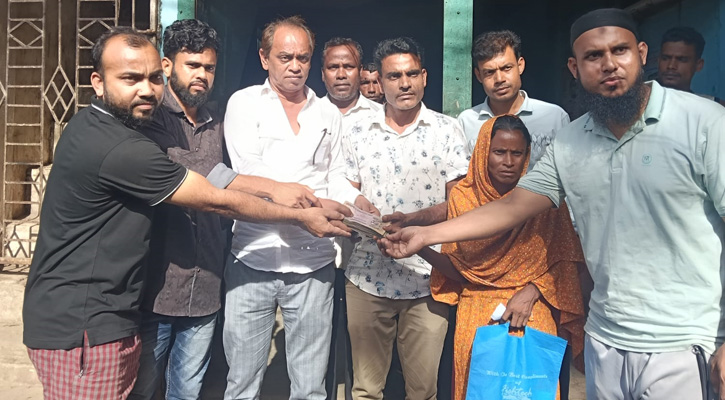 মধ্যনগর বিএনপি মানবতার হাত বাড়াল চিকিৎসার টাকা পেল ফুট সেপটিক রোগী