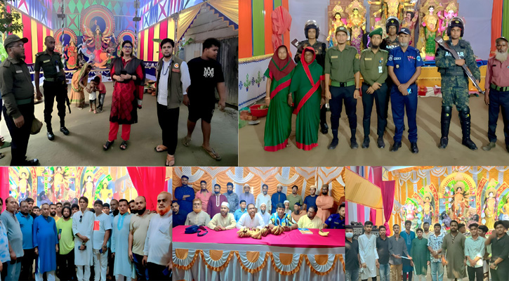 তিতাসে দুর্গাপূজা উদযাপনে বইছে ভোটের আমেজ