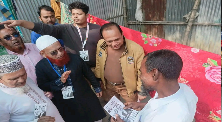 ভালুকা পৌরসভা ৭ নম্বর ওয়ার্ডে হাতেম খানের নেতৃত্বে নির্বাচনী প্রচারণা
