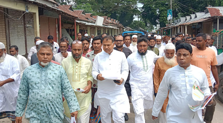 তারাকান্দায় বিএনপির ৩১ দফার লিফলেট বিতরণ ও গণসংযোগ