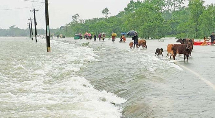 দেশের ৪ জেলায় বন্যার পূর্বাভাস