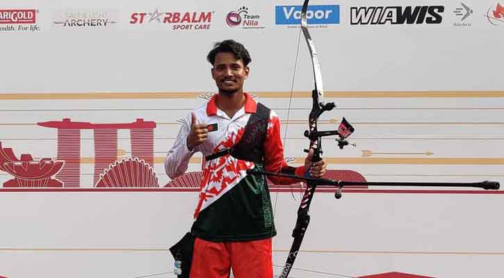 এশিয়ান কাপ আরচারিতে স্বর্ণ জিতেছেন বাংলাদেশের আলিফ