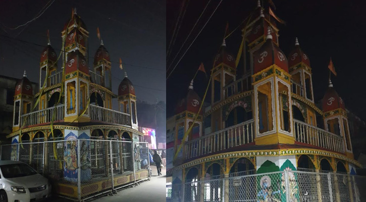 ধামরাই রথ অক্ষত, পোড়ানোর তথ্য গুজব—ছবি এআই দিয়ে তৈরি