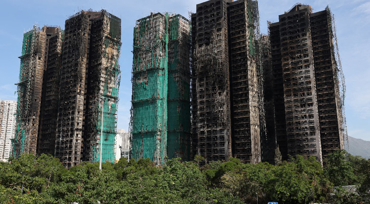 হংকংয়ে ভয়াবহ অগ্নিকাণ্ডে নিহত বেড়ে ১২৮, নিখোঁজ ২০০