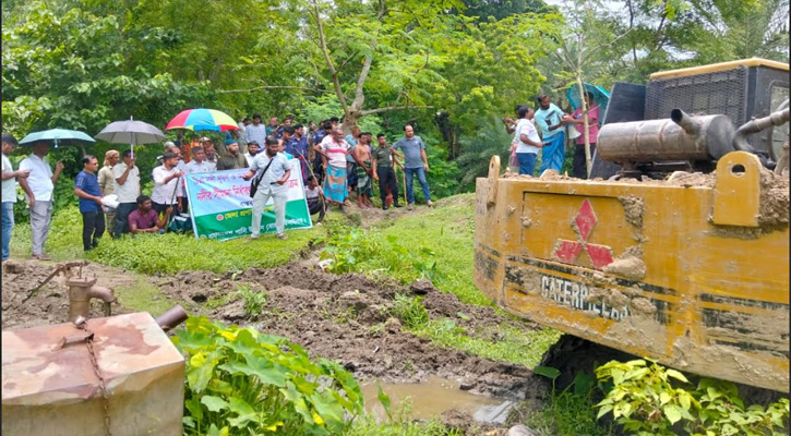 চিত্রা নদী দূষণ ও দখলমুক্ত করতে কোটচাঁদপুরে জেলা প্রশাসনের অভিযান