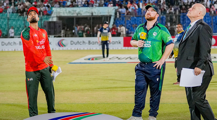 আয়ারল্যান্ডের বিপক্ষে টস জিতে ফিল্ডিংয়ে বাংলাদেশ