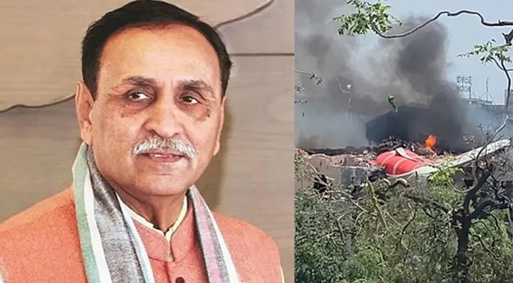 বিধ্বস্ত বিমানে ছিলেন গুজরাটের সাবেক মুখ্যমন্ত্রী বিজয় রুপানি