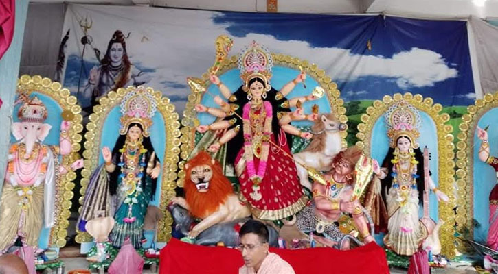 ষষ্ঠীপূজার মাধ্যমে কেন্দুয়ায় দুর্গাপূজার আনুষ্ঠানিকতা শুরু