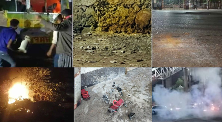 রাতভর রাজধানীসহ দেশের বিভিন্ন স্থানে ককটেল বিস্ফোরণ