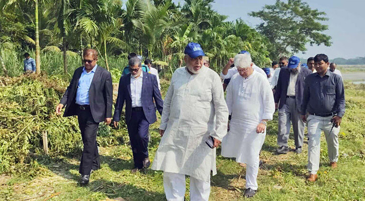 ভোলায় প্রাকৃতিক গ্যাসভিত্তিক সার কারখানা স্থাপনের স্থান পরিদর্শনে ৩ উপদেষ্টা